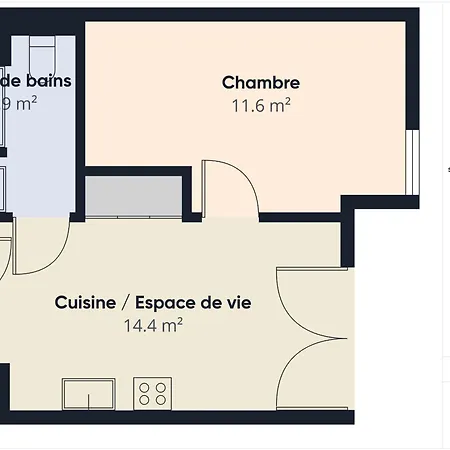Apartamento Le Twin Fin - Pour 4 - Piscine Commune *
